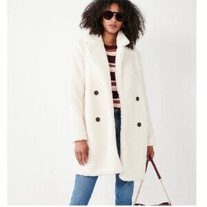 Nine West Cream Teddy Jacket